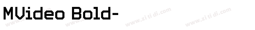 MVideo Bold字体转换